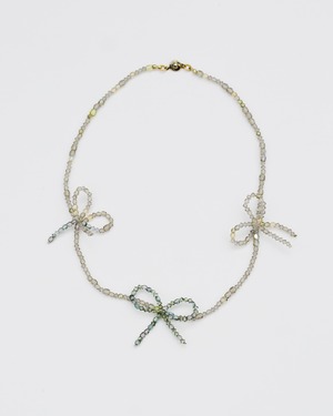 ネックレス / Beads*Ribbon*Necklace