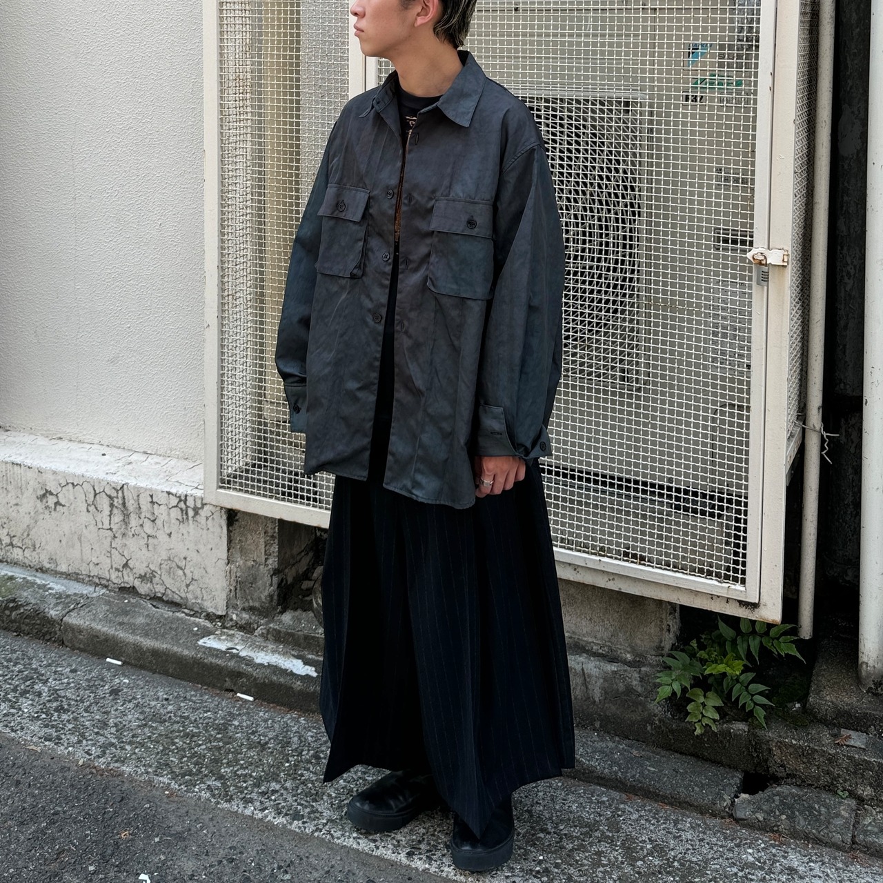 SHINYAKOZUKA / HIS WORK SHIRT / POOL GREEN | ふぁいん