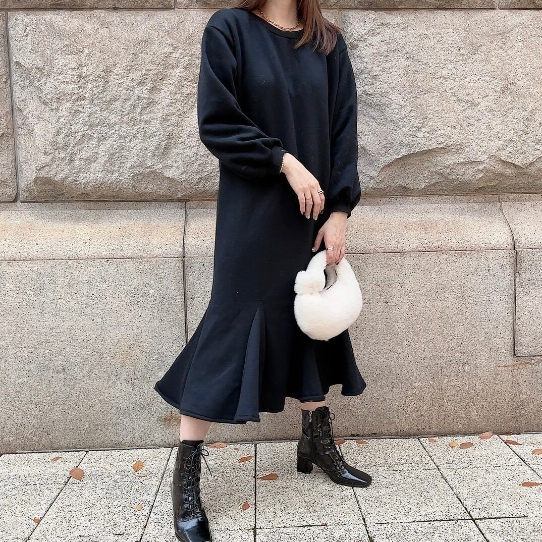 Mermaid sweat op / black (1月上旬〜中旬頃発送予定)