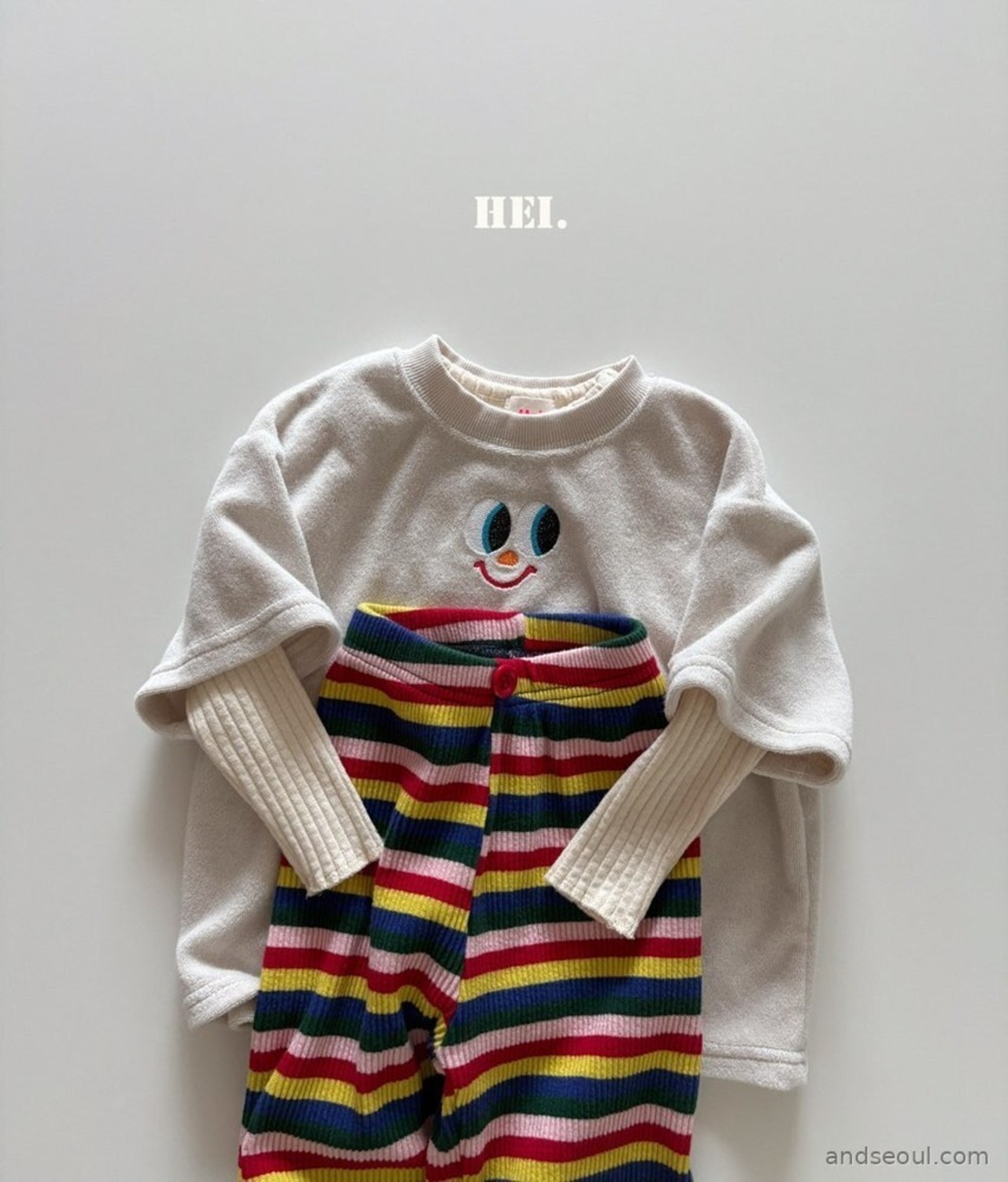 韓国子供服 / 26Autumn / 〖取寄〗Hei / カラフルパンツ / キッズ服 / カラフル服 / 秋服 *XS~XL*