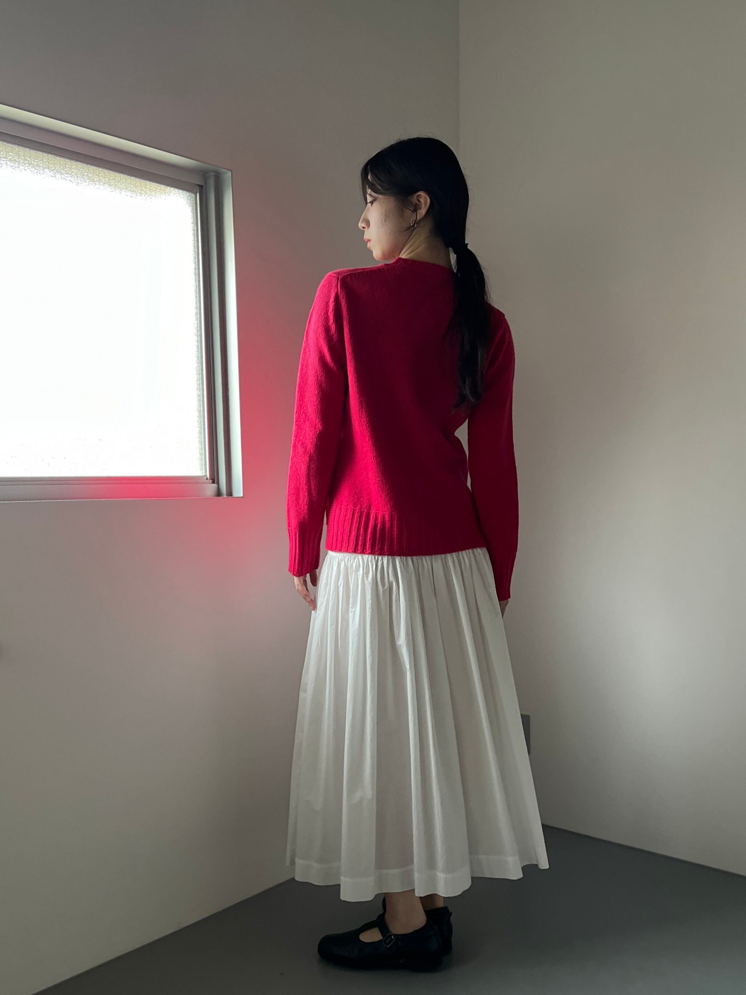 eleven 2nd｜ラムズウール セーター｜ピンク | 岡の oka no