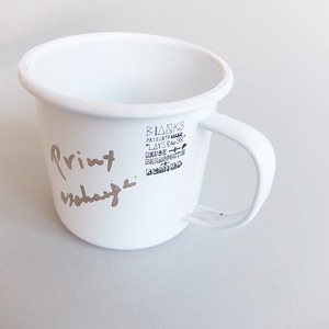 BLANKS / RYUJI KAMIYAMA / CUP / WHITE×YELLOW / ブランクス / 神山隆二 / ホーローカップ / ホワイト×イエロー