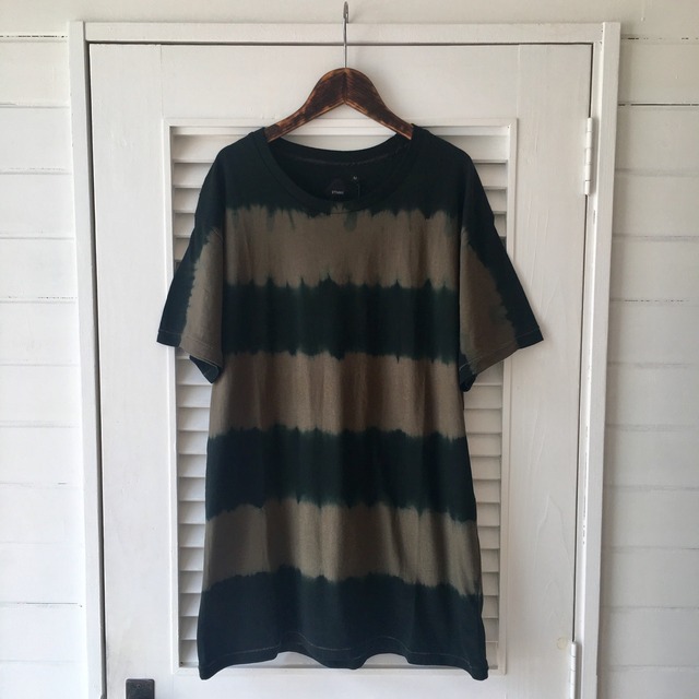 <TW4-103F>BLUR STRIPE TEE