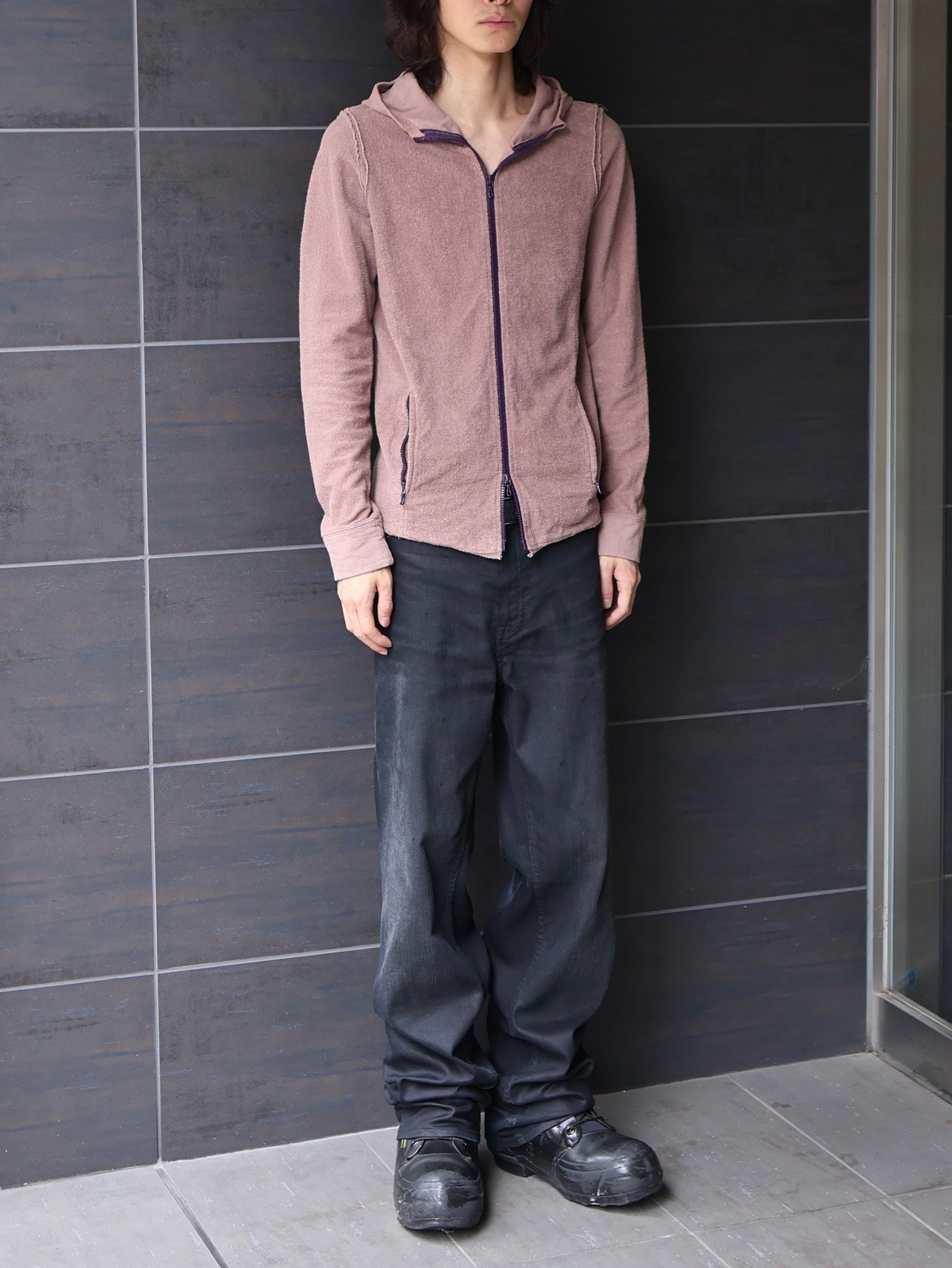 【ripvanwinkle】towel zip up hoodie