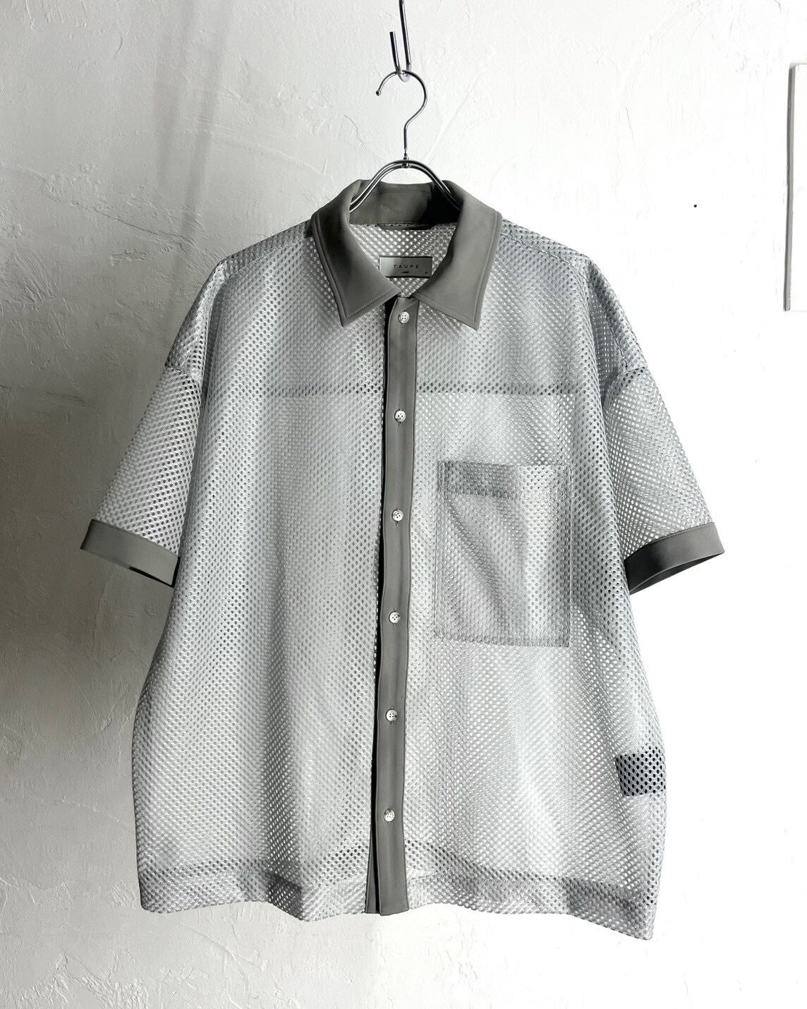 24SS TAUPE Mesh Loose Shirt