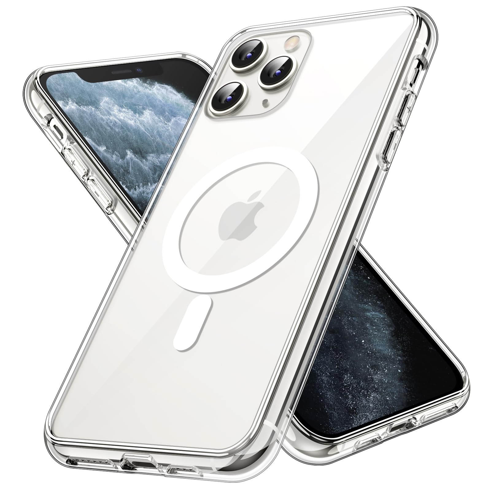 JETech iPhone 11 Pro用 マグネットケース (クリア)