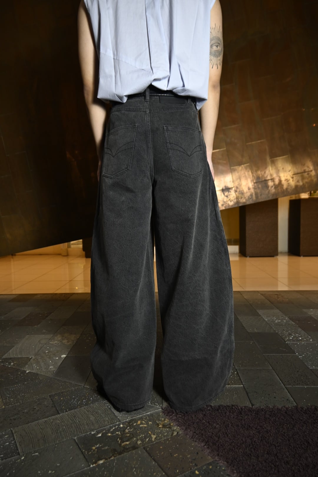 26SS】Feng Chen Wang フェンチェンワン / ワイドレッグデニムパンツ