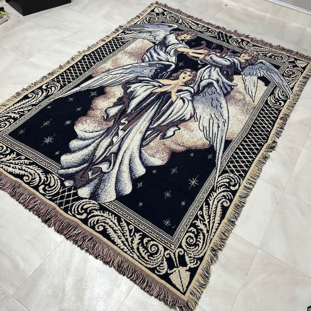 天使 マルチカバー ソファーカバー ヴィンテージラグ 163x133 天使