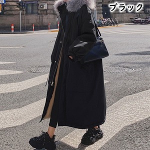 ファー付き ロングコート M 5col 250453