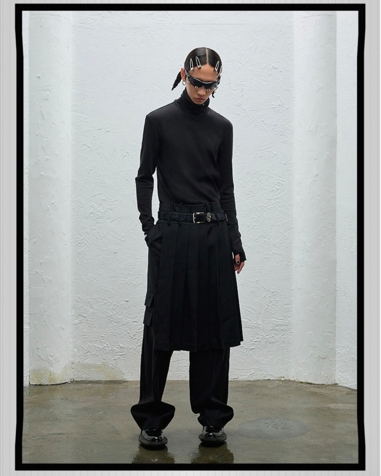 BALIANG Removable Pleated Half Skirt