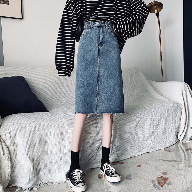 スカート スタンダードスプリングオータムAライン レトロ 春物 秋物 試着室11348756715