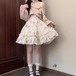 【2点セット】アシメオフショルショートトップス+フラワーフレアキャミワンピ ・79107