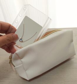 希少品 レア Cartier ハイジュエリー　ネックレスケース 大型 ジュエリーリーフ｜バインダー型ネックレスケース（6透明リフィル