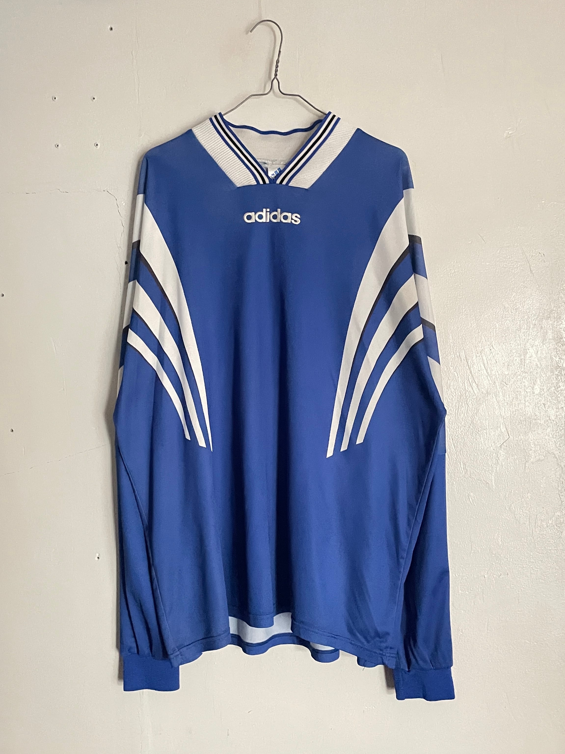 Old adidas Blue Line Logo Design Game Shirt | aNiKi ONLINE STORE