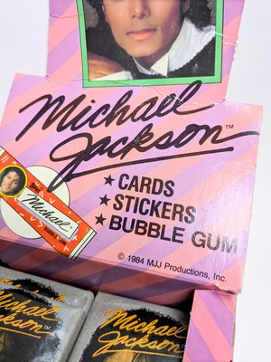 【送料無料！】VINTAGE トレーディングカード・ステッカー単品 （1個=3CARDS＋3STICKER入り）【マイケル・ジャクソン Michael Jackson 】〚アメリカン雑貨 アメトイ〛