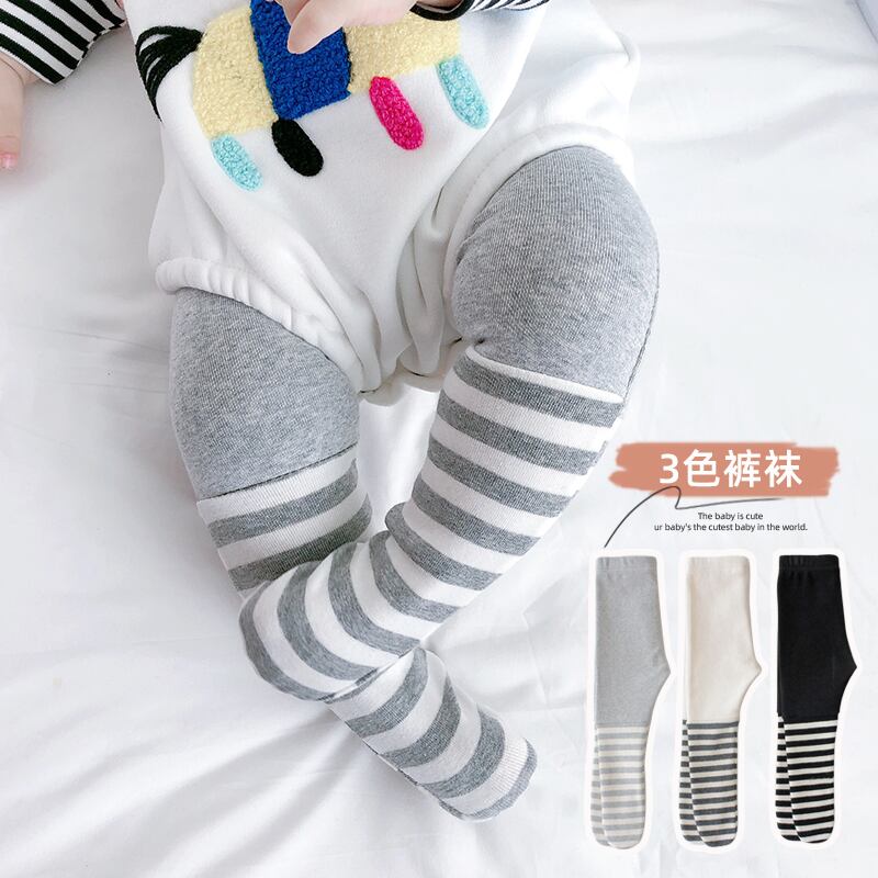 ロンパース オールインワン スプリングオータムウィンターストライプ 春物 秋物 冬物 タイツ ストッキング ソックス ステッチ 超面白いベビーショップ90011486850