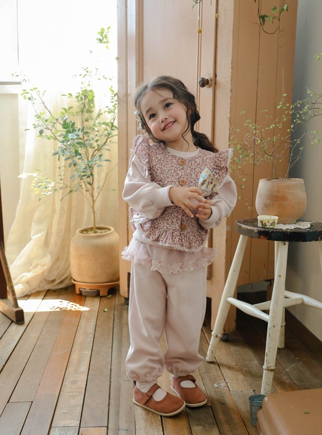 ラスト1 pink140【即納】<flo>  Kiehl pants
