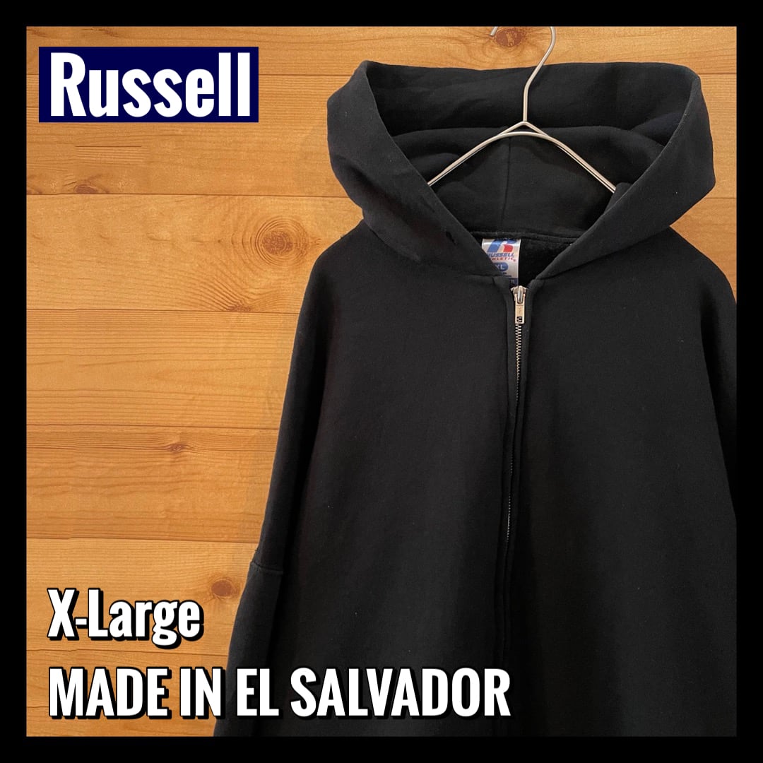 RUSSELL ATHLETIC パーカー ジップアップ オーバーサイズ  XL