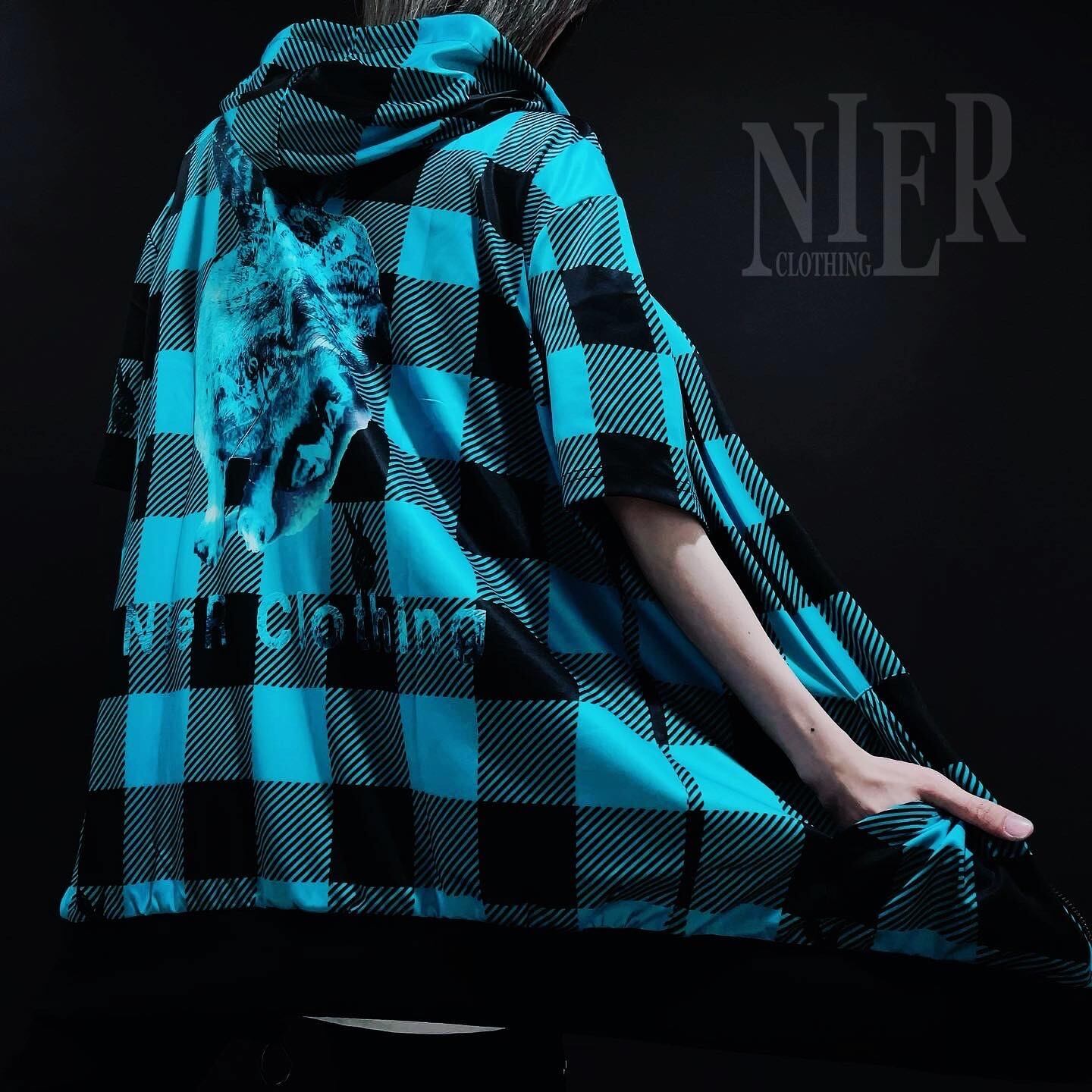 TURQUOISE BLUE ZIP OUTER 【BACK RABBIT】 | NIER CLOTHING powered by BASE