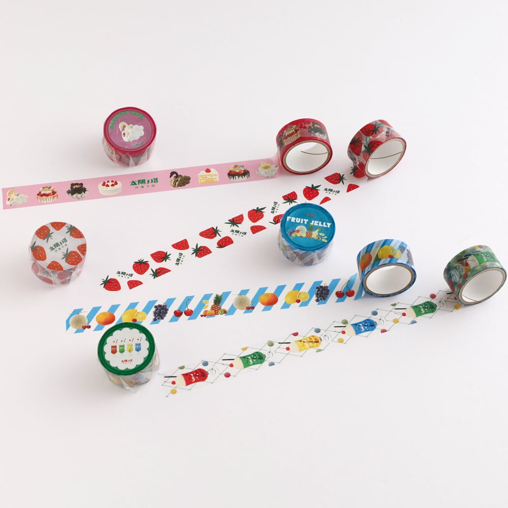 太陽ノ塔洋菓子店】クリアマスキングテープ 全4種 | ステーショナリー