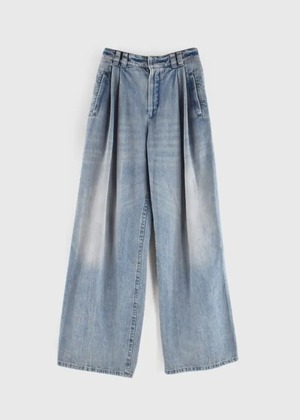 BRUNELLO CUCINELLI｜L24S-BRN-JN06 "High-rise wide-leg jeans" INDIGO