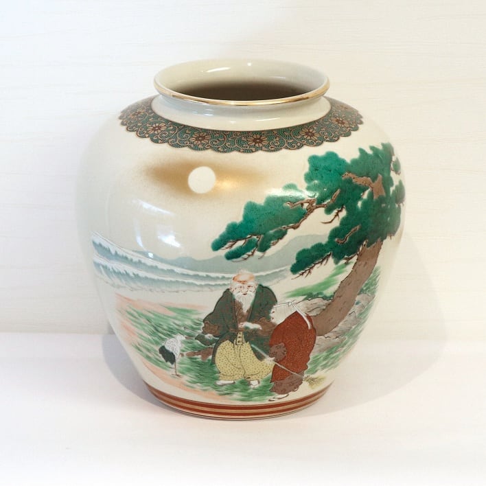 九谷焼 花瓶 陶勝 - 花瓶
