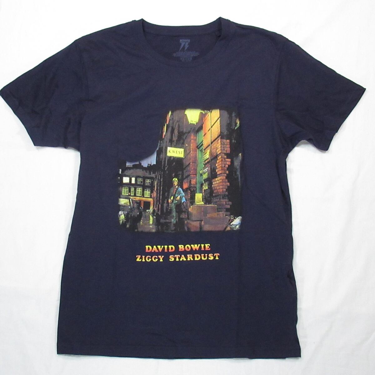 【デヴィッド ボウイ】新品 UK グラム ロック ジギー スターダスト Tシャツ
