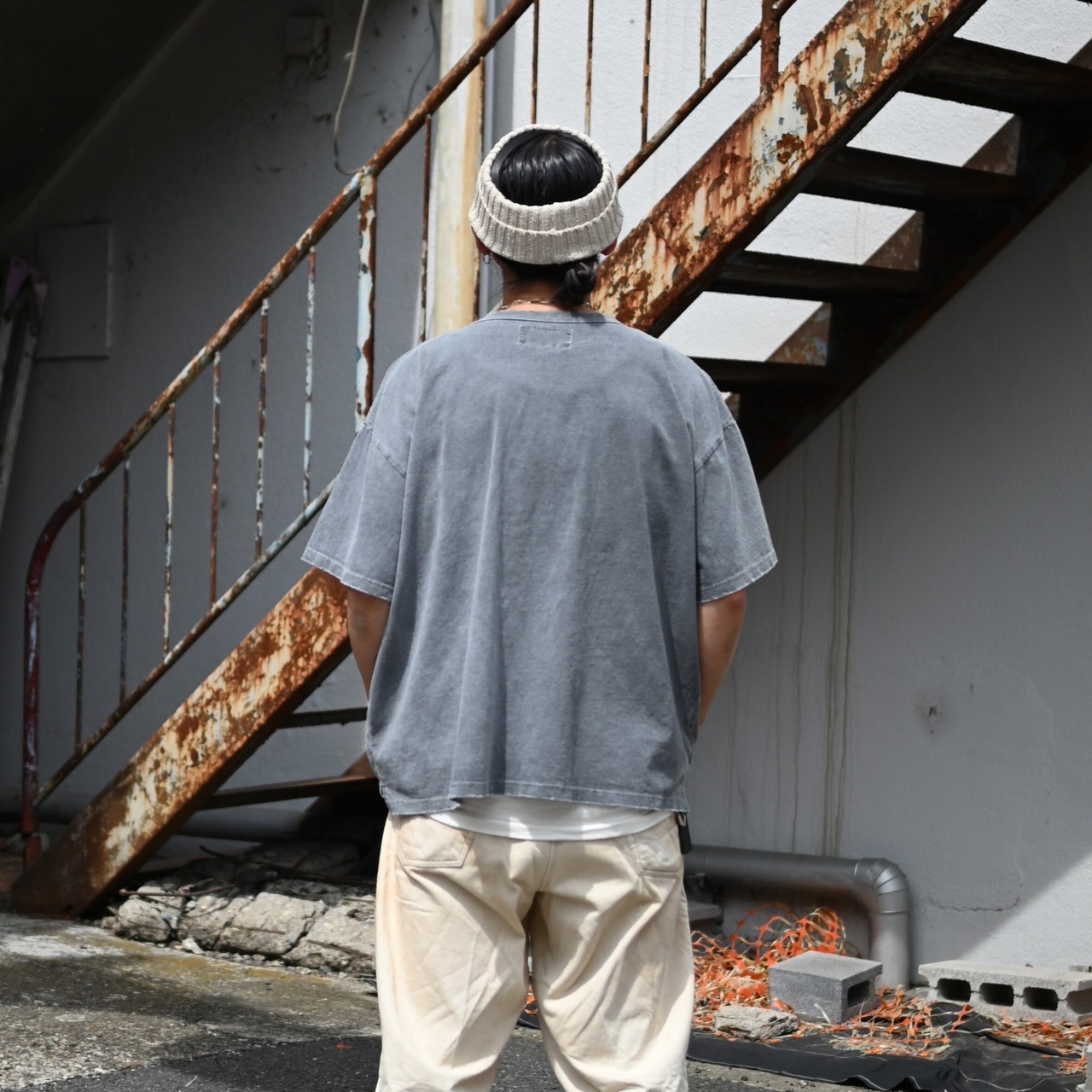 ANACHRONORM / PIGMENT DYED POCKET S/S T-S