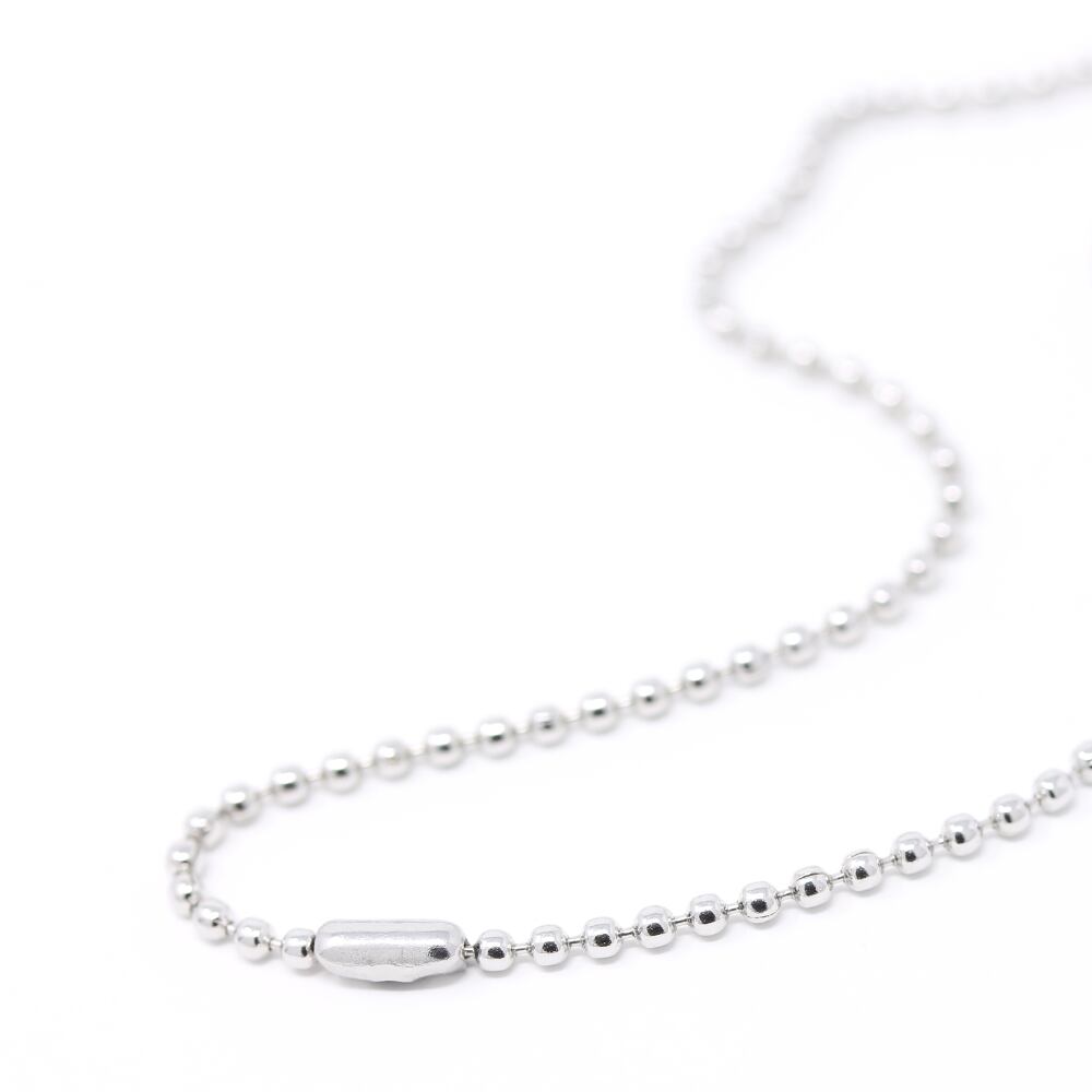 サージカルステンレス製 ボールチェーン・ネックレス(幅1.5mm)