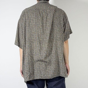 90s RAYON shirt S/S  NATURAL ISSUE XL 古着