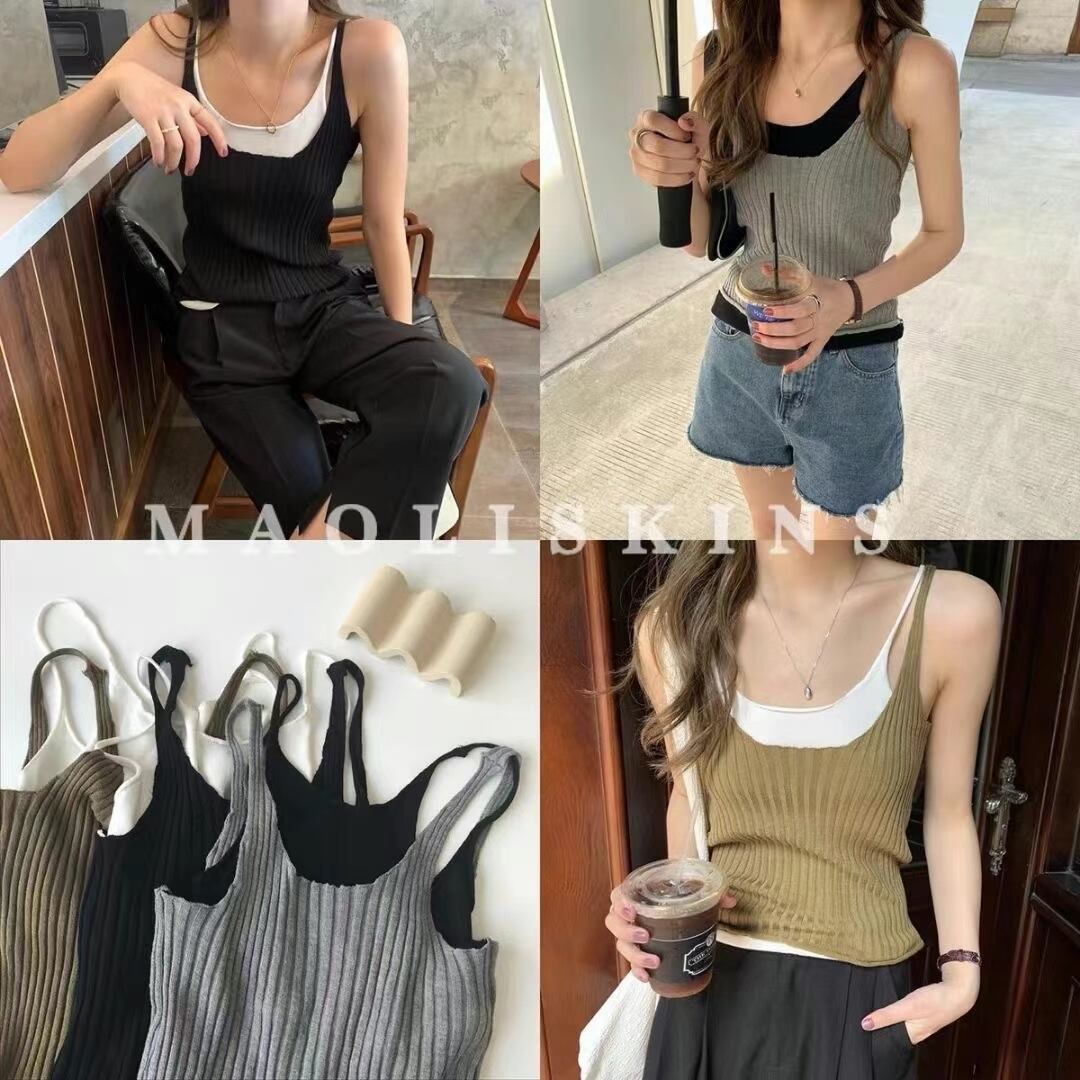 レイヤードタンクトップ　AJ111-A013