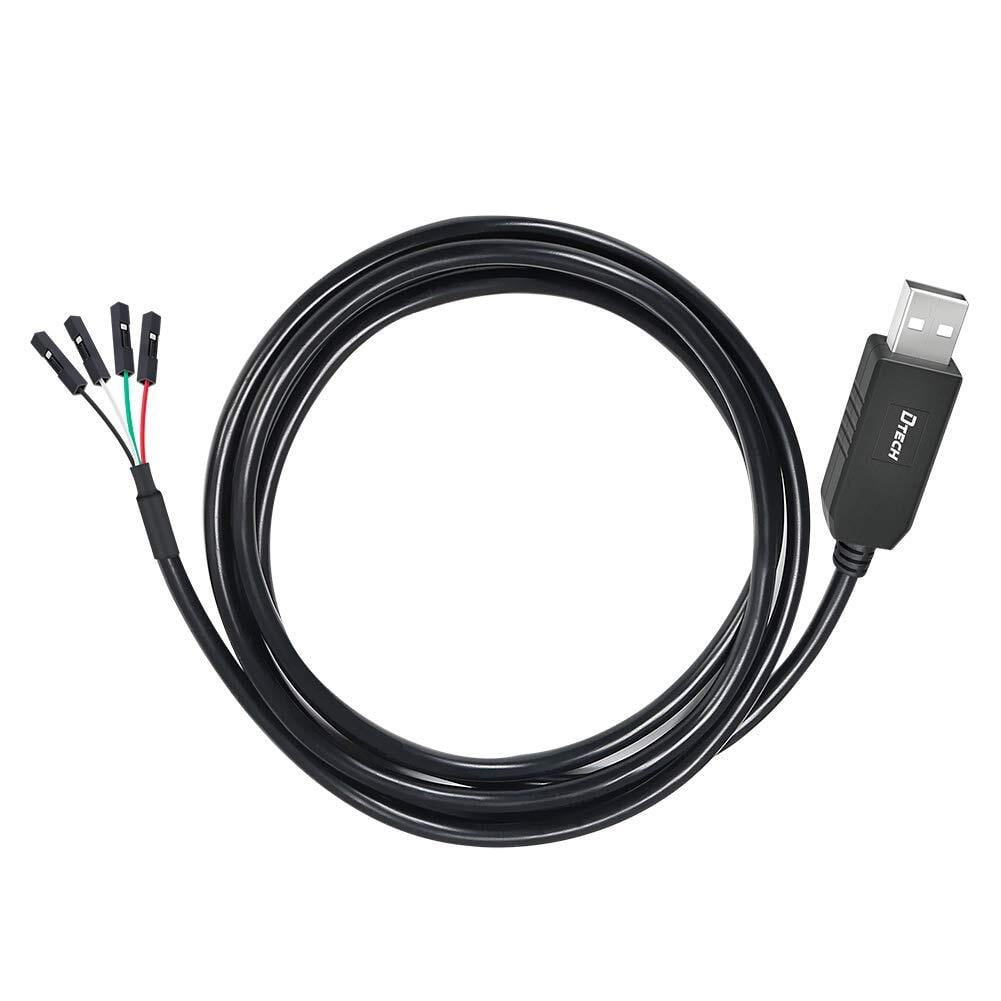 DTECH USB TTL シリアル 変換 ケーブル 3.3V 1m PL2303 チップセット 4