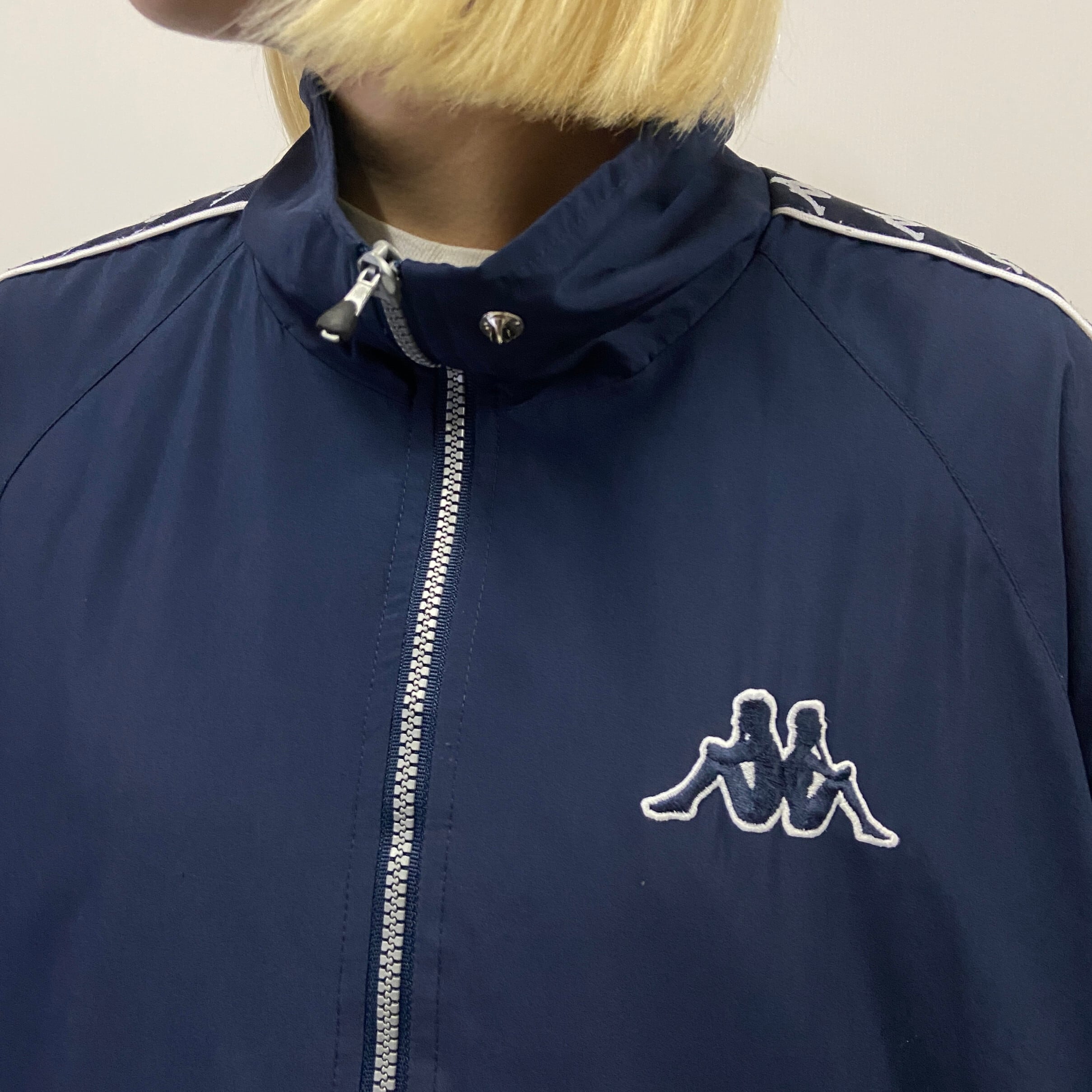 KAPPA カッパ ワンポイントロゴ刺繍 ウォームアップジャケット 