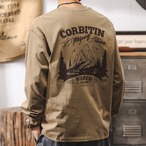 Back Print Long Sleeve Crew Neck ◇2color H0507