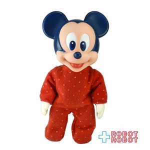 アルコ社 ディズニー ベビーミッキーマウス ソフビフィギュア 赤服 1984
