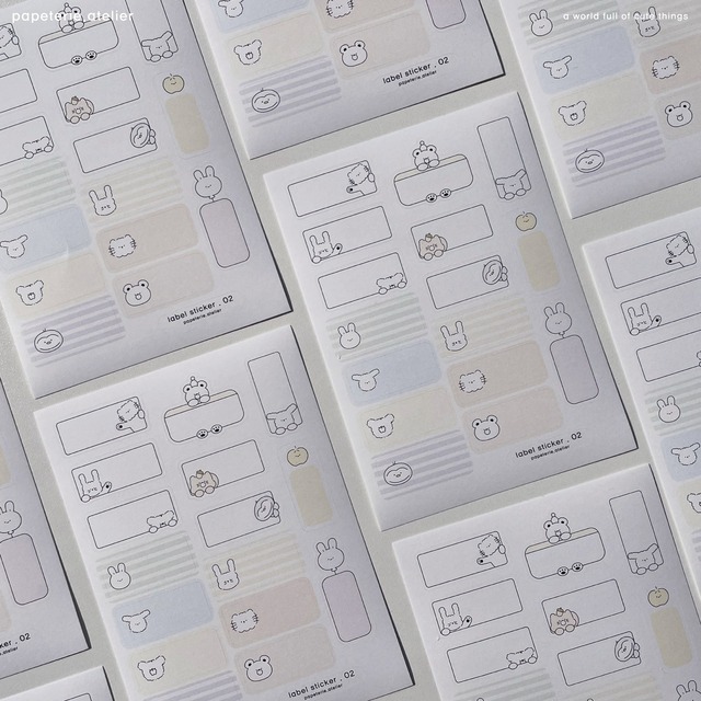 papeterie.atelier 〔label sticker 02〕
