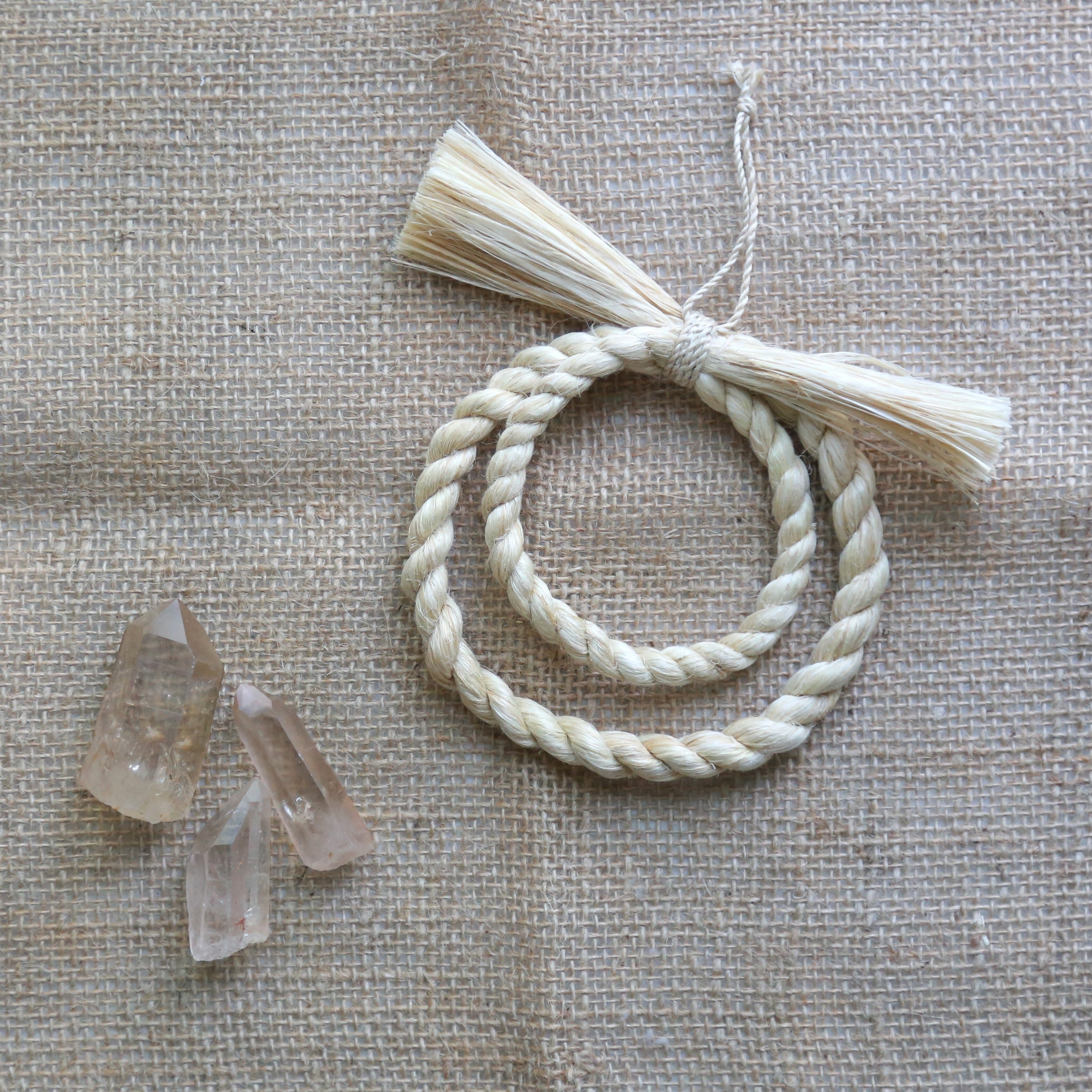 精麻飾り＊大きめです✨（しめ縄、しめ飾り、年中飾って頂けます