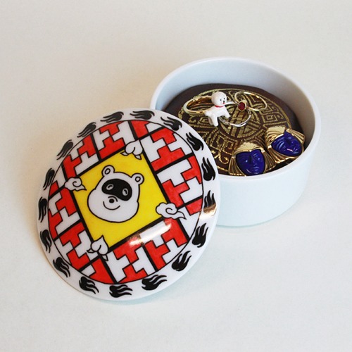 台泰貿易公司オリジナル・チャイナたぬき小物入れ(受注販売)