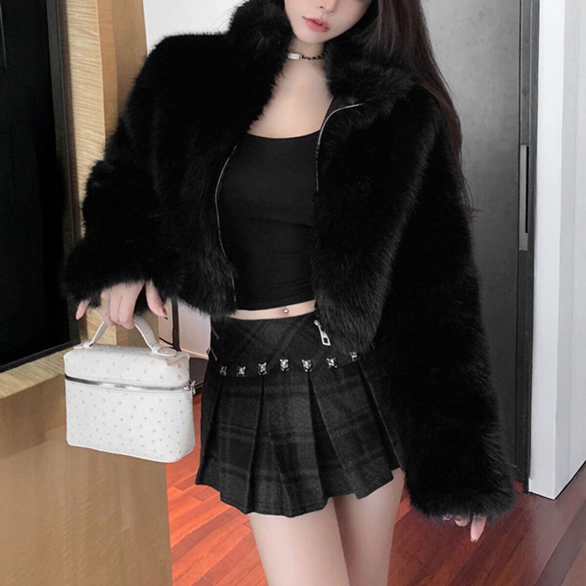 ファー ジャケット ふわふわ ボレロ レディース 秋冬 韓国 きれいめ 大人 上品 おしゃれ カジュアル アウター 中綿 ショート丈 防寒 防風 大人可愛い 大人女子