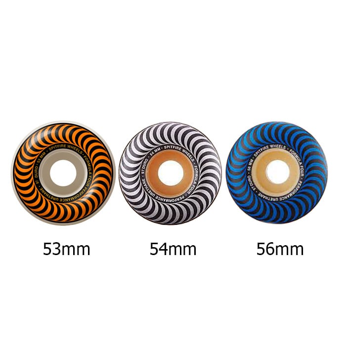 SPITFIRE F4 97D CLASSICS SILVER ORANGE BLUE 53mm 54mm 56mm formula