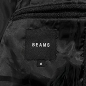 BEAMS ビームス フード付き メルトン ステンカラー コート サイズ M /メンズ/チャコールグレー