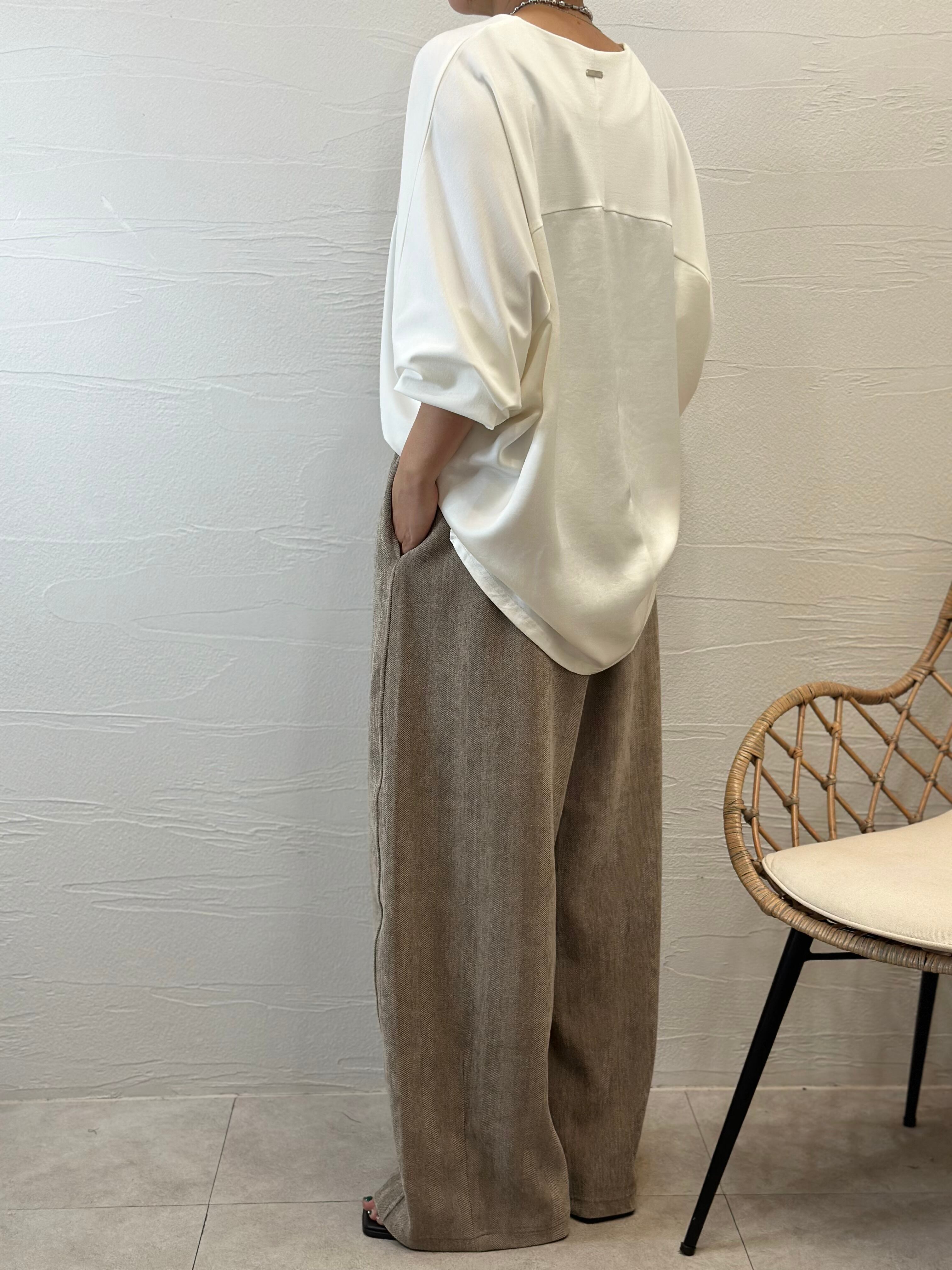 CLOCHE】ヘリンボーンイージーコクーンパンツ | Pay ID