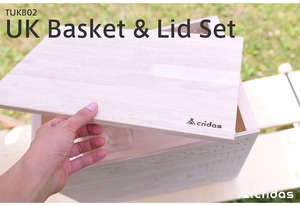 Cridas(クリダス) UK Basket ＆ Lid Set UKバスケット＆リッド セット TUKB01 TUKL01 フタ コンテナボックス