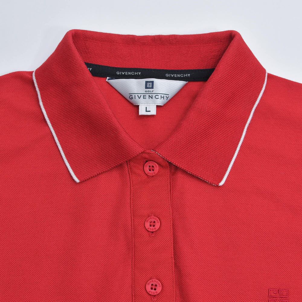 90s～ GIVENCHY GOLF ジバンシィ 刺繍ロゴ 襟ライン デザイン