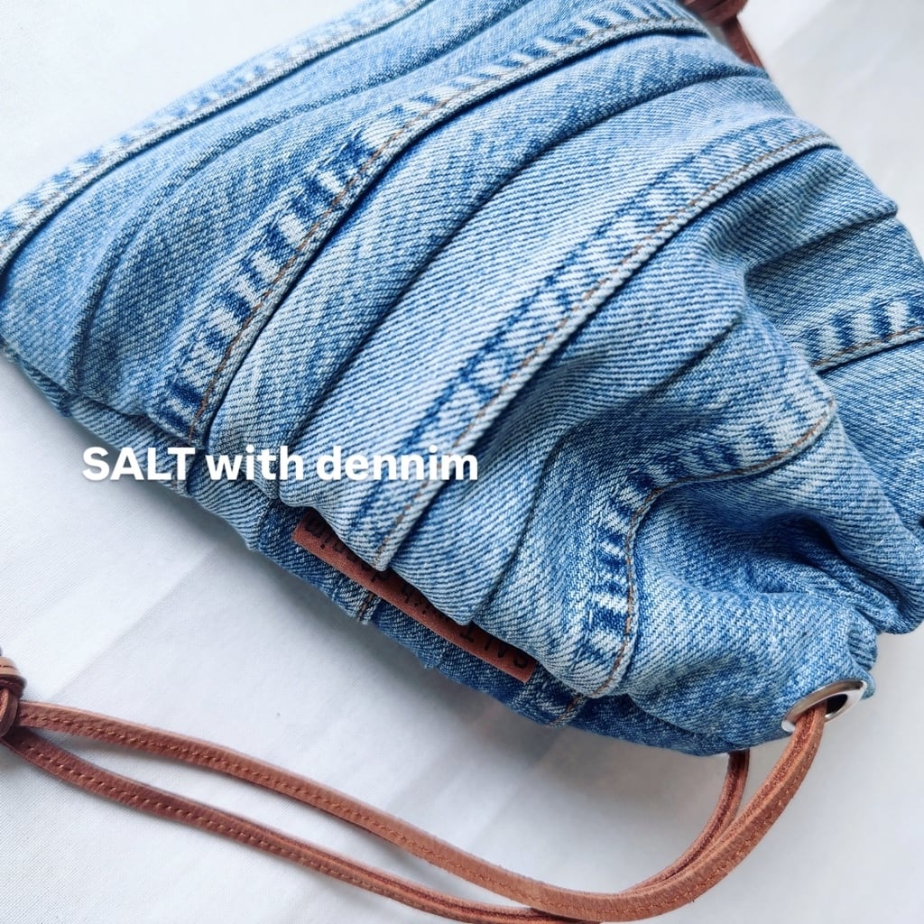 ボーダー巾着mini No.6698