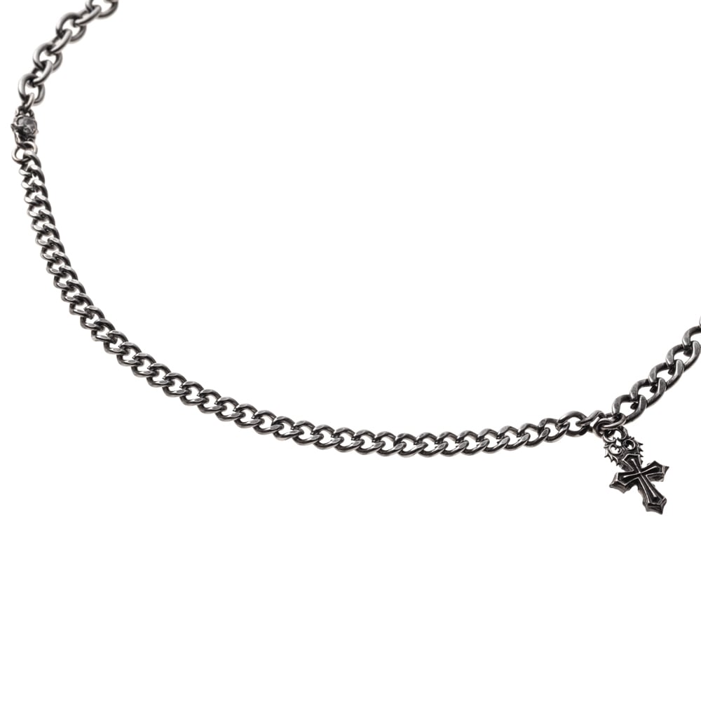 シルバーアクセントSUSクロスブレスレット ACB0135 Stainless Steel