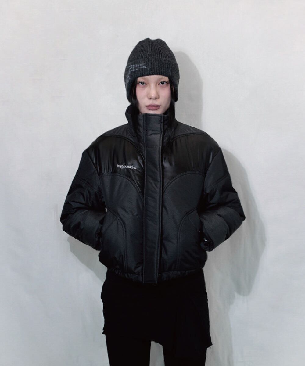 hug your skin] puffer jacket (black) 正規品 韓国ブランド 韓国