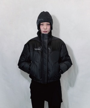 [hug your skin] puffer jacket (black) 正規品 韓国ブランド 韓国ファッション 韓国代行 日本 hugyourskin hug ハグユアスキン