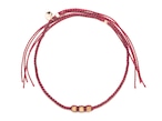 Brass Beads Misanga/Red&Coral(Gold/Silver) (Bracelet/Anklet)[真鍮ビーズミサンガ]