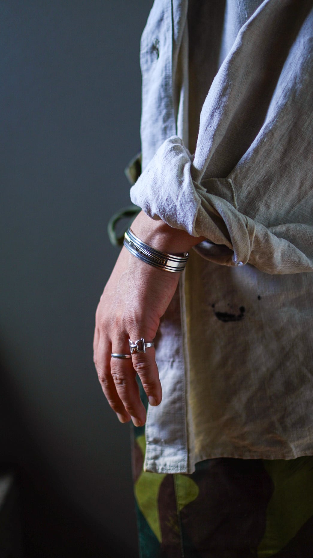 1970s】GUCCI グッチ ホースビット アジャスタブル リング 《シルバー